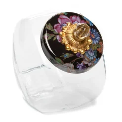 Online MacKenzie-Childs Sweets Jar With Flower Market Enamel Lid - Black
