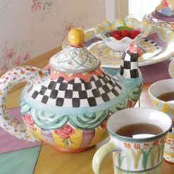 Sale MacKenzie-Childs Taylor Teapot - Odd Fellows