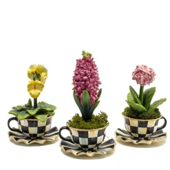 MacKenzie-Childs Teacup Pansy