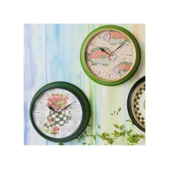 Outlet MacKenzie-Childs Tea Kettle Bouquet Wall Clock