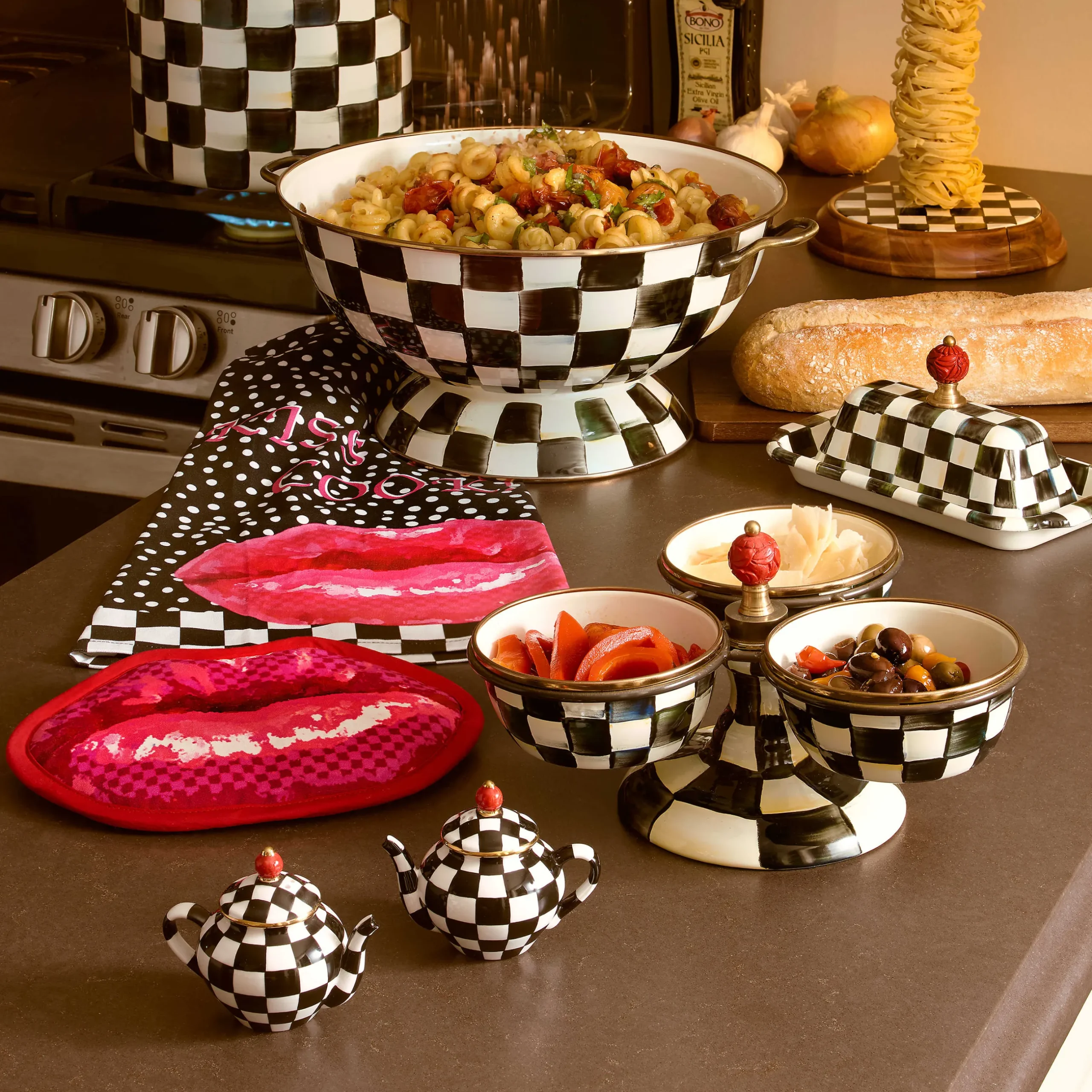 Online MacKenzie-Childs Teapot Salt & Pepper Set