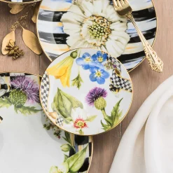 Online MacKenzie-Childs Thistle & Bee Bread & Butter Plate