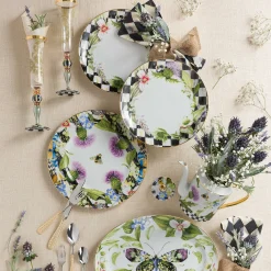 New MacKenzie-Childs Thistle & Bee Charger