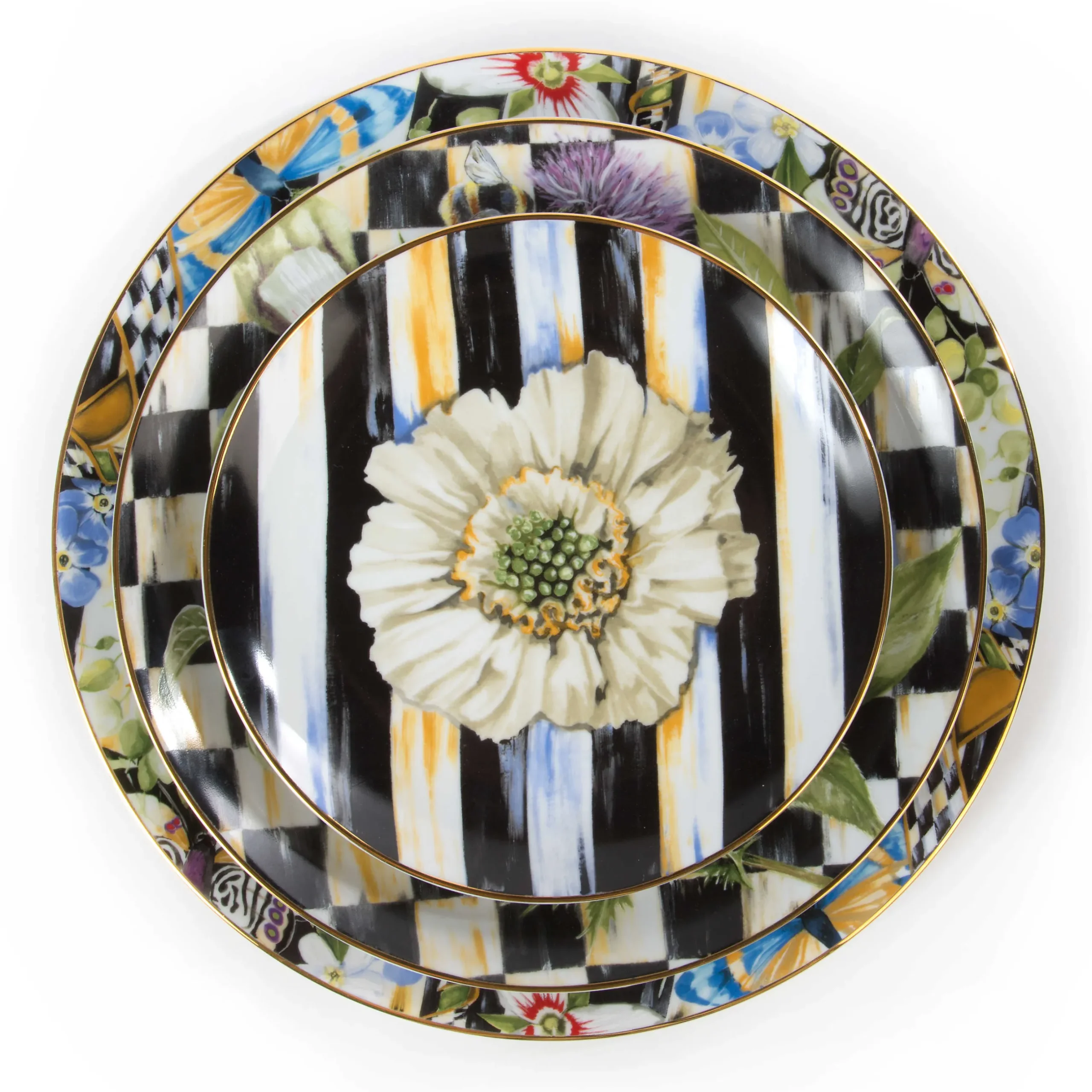 New MacKenzie-Childs Thistle & Bee Charger