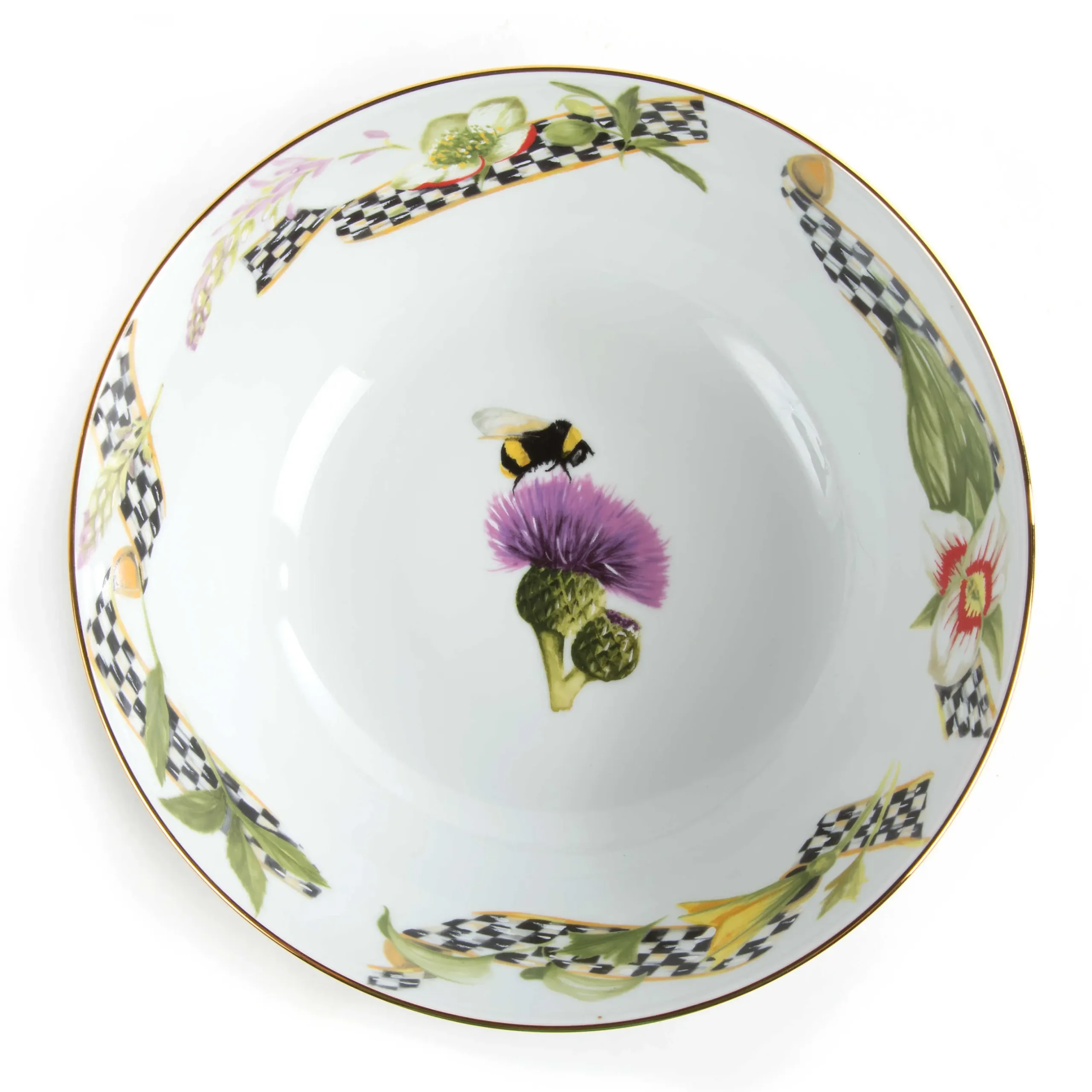 Online MacKenzie-Childs Thistle & Bee Serving Bowl