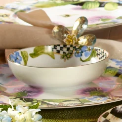 Clearance MacKenzie-Childs Thistle & Bee Soup Bowl