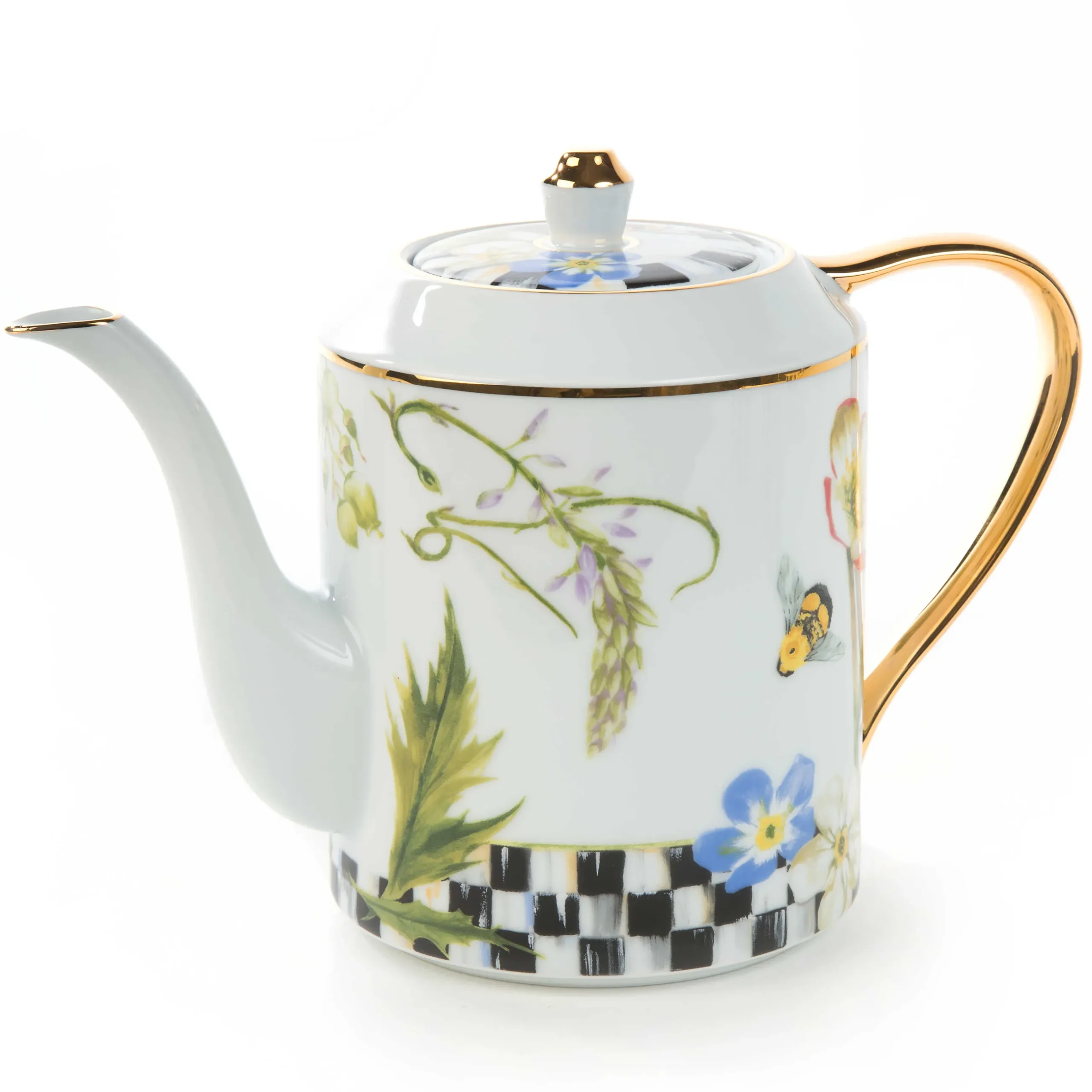 Hot MacKenzie-Childs Thistle & Bee Teapot