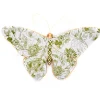New MacKenzie-Childs Toile Butterfly Wall Decor - Green