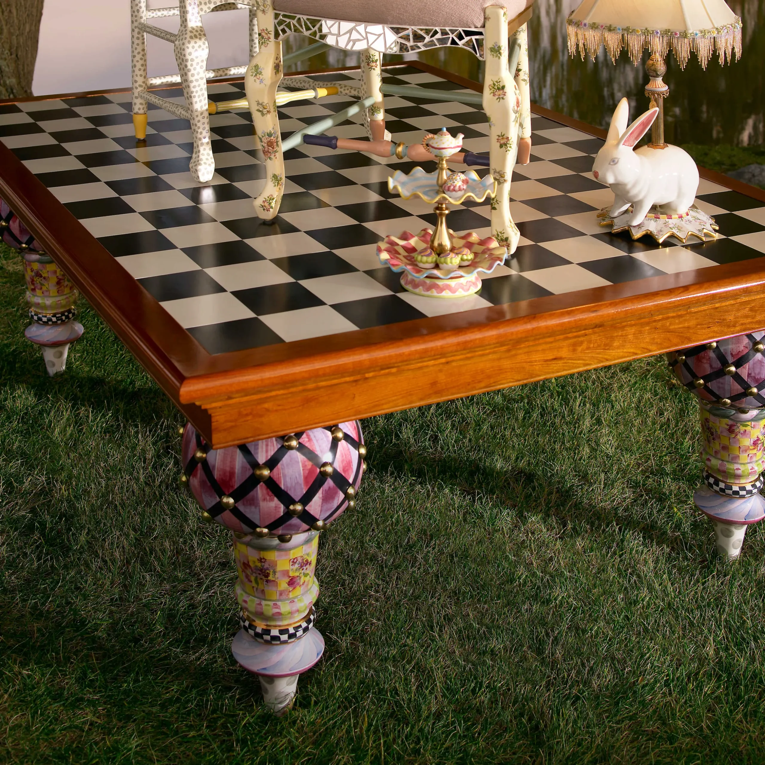 Best MacKenzie-Childs Train Table - 5' X 9'6"