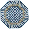 MacKenzie-Childs Truly Royal Check Rug - 6' Octagon