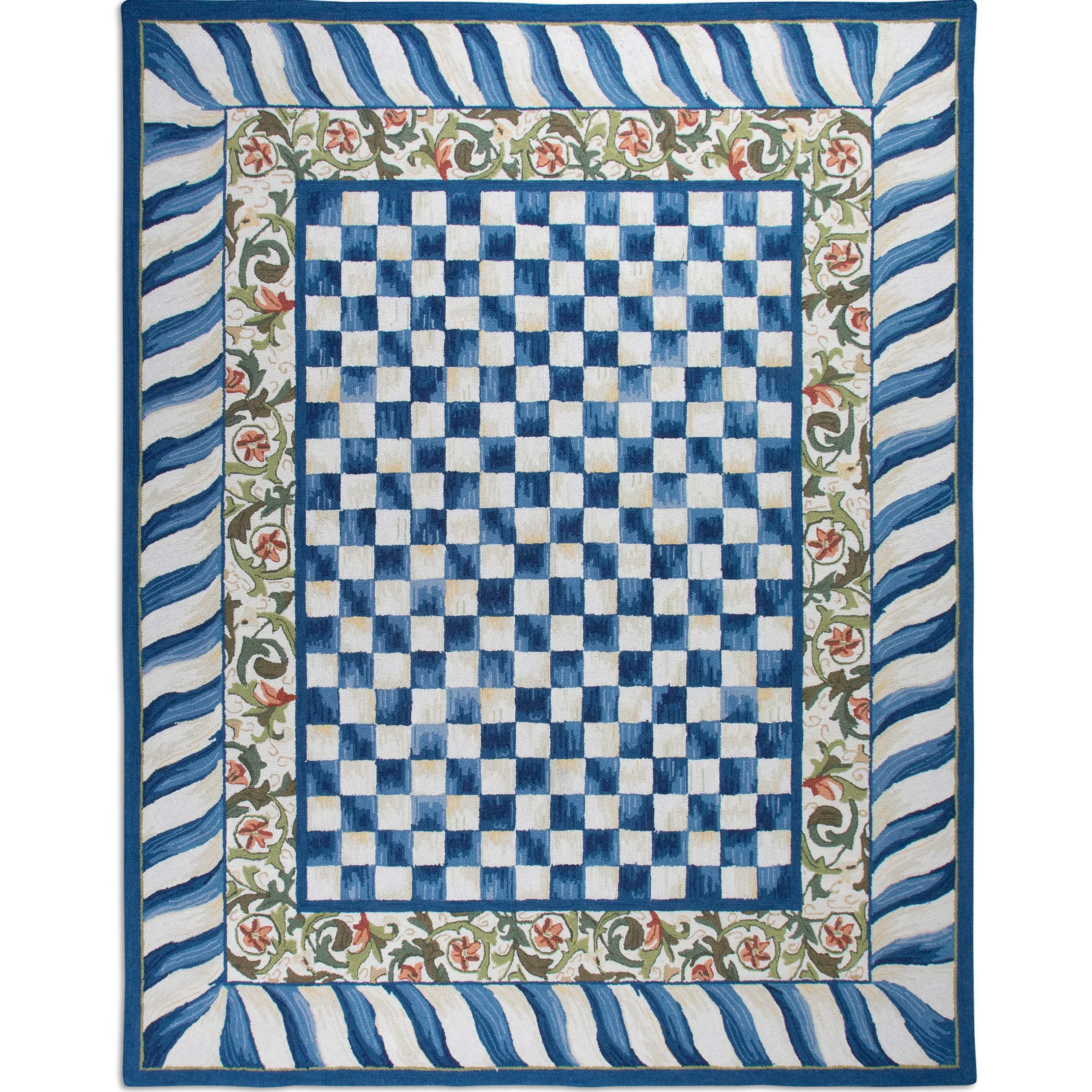 Best MacKenzie-Childs Truly Royal Check Rug - 8' X 10'