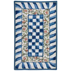 New MacKenzie-Childs Truly Royal Check Rug - 3' X 5'