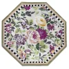 Clearance MacKenzie-Childs Tudor Rose Rug - 6' Octagon - Silver Fern