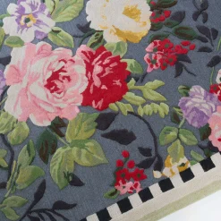 Best MacKenzie-Childs Tudor Rose Rug - 5' X 8'