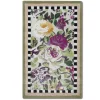 New MacKenzie-Childs Tudor Rose Rug - 2'3" X 3'9" - Silver Fern