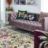 Hot MacKenzie-Childs Tudor Rose Rug - 5' X 8' - Silver Fern