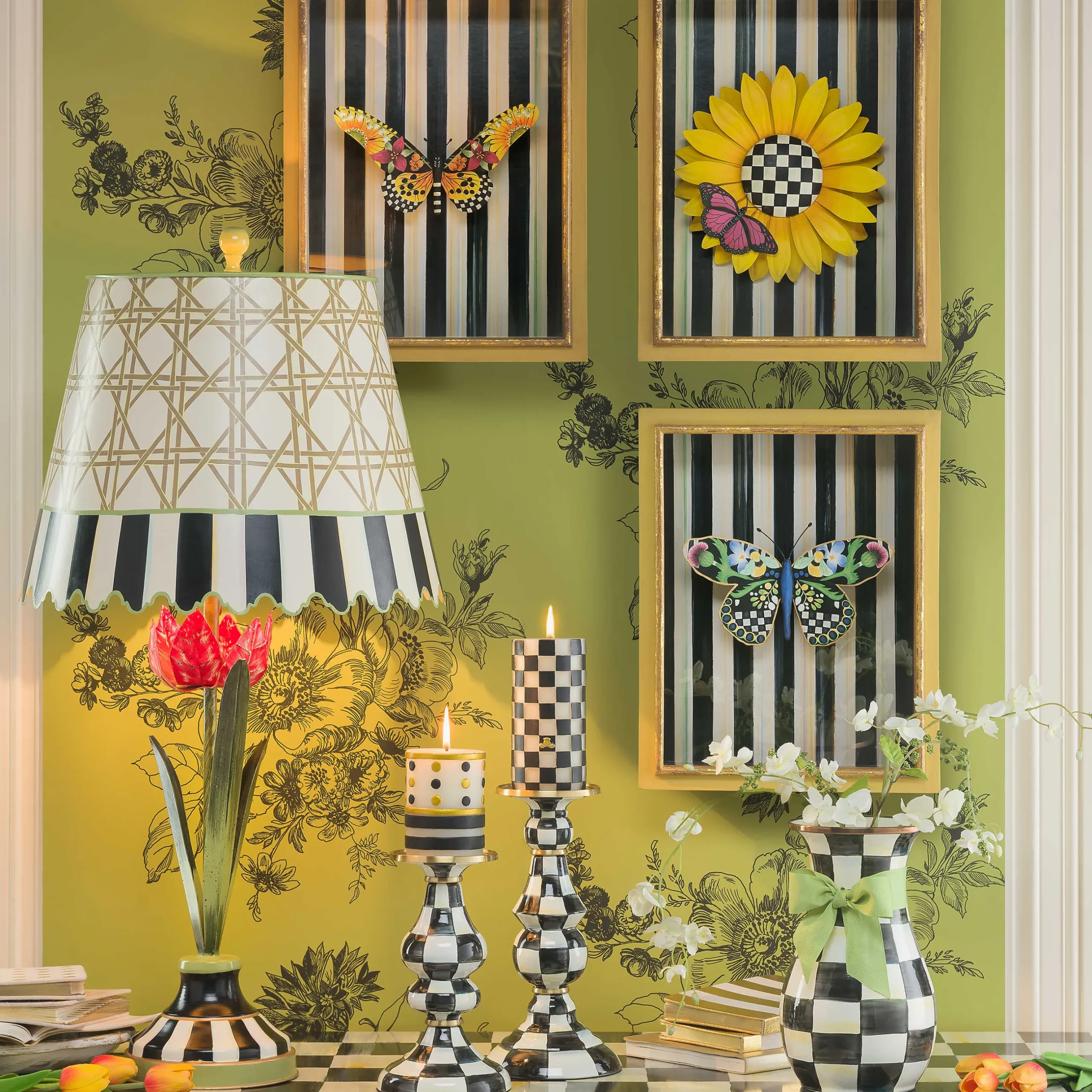 Discount MacKenzie-Childs Tulip Table Lamp