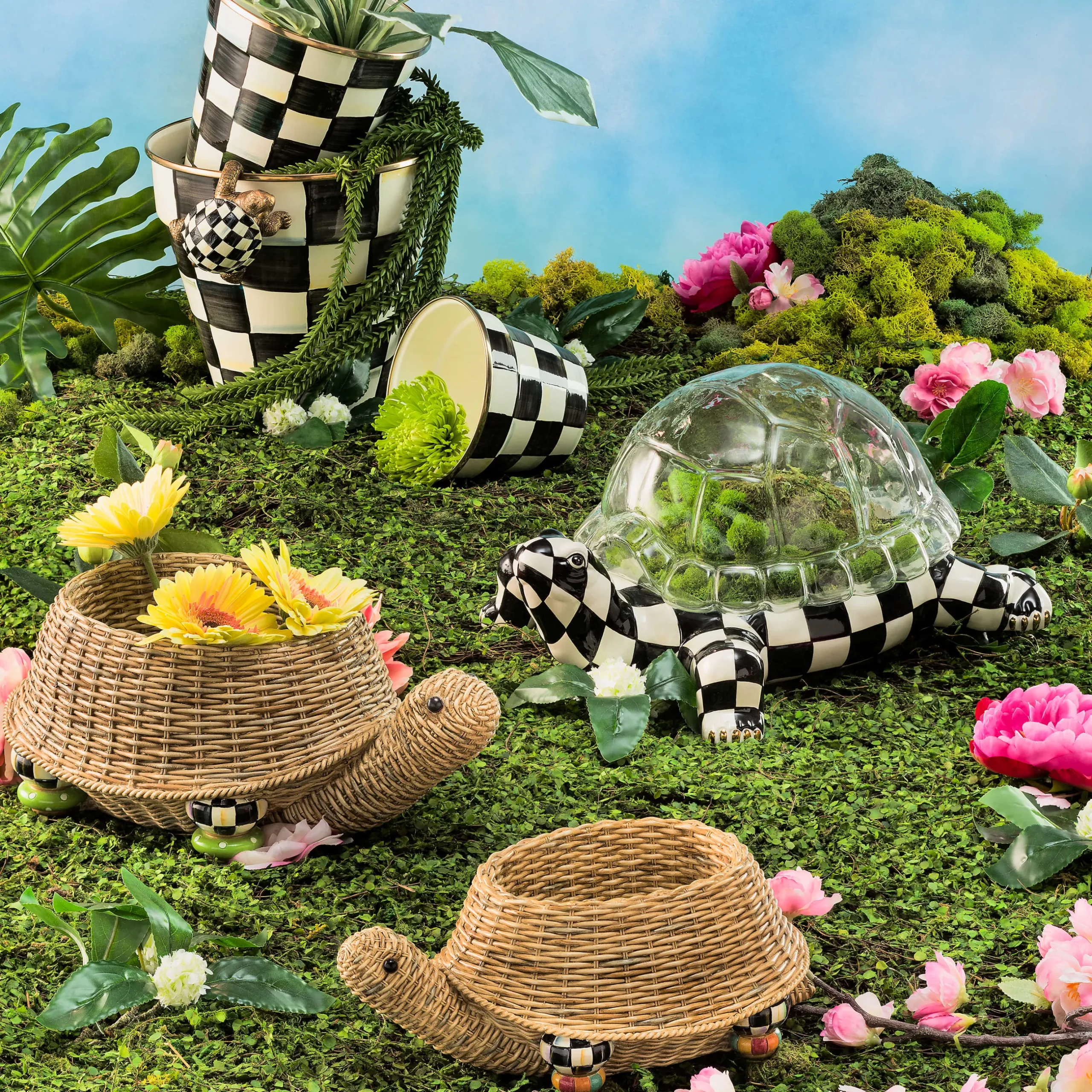 Discount MacKenzie-Childs Turtle Pot Climber