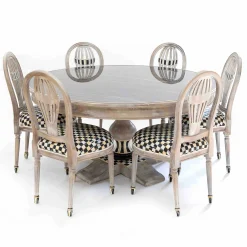 Outlet MacKenzie-Childs Tuscan Farm Pedestal Table