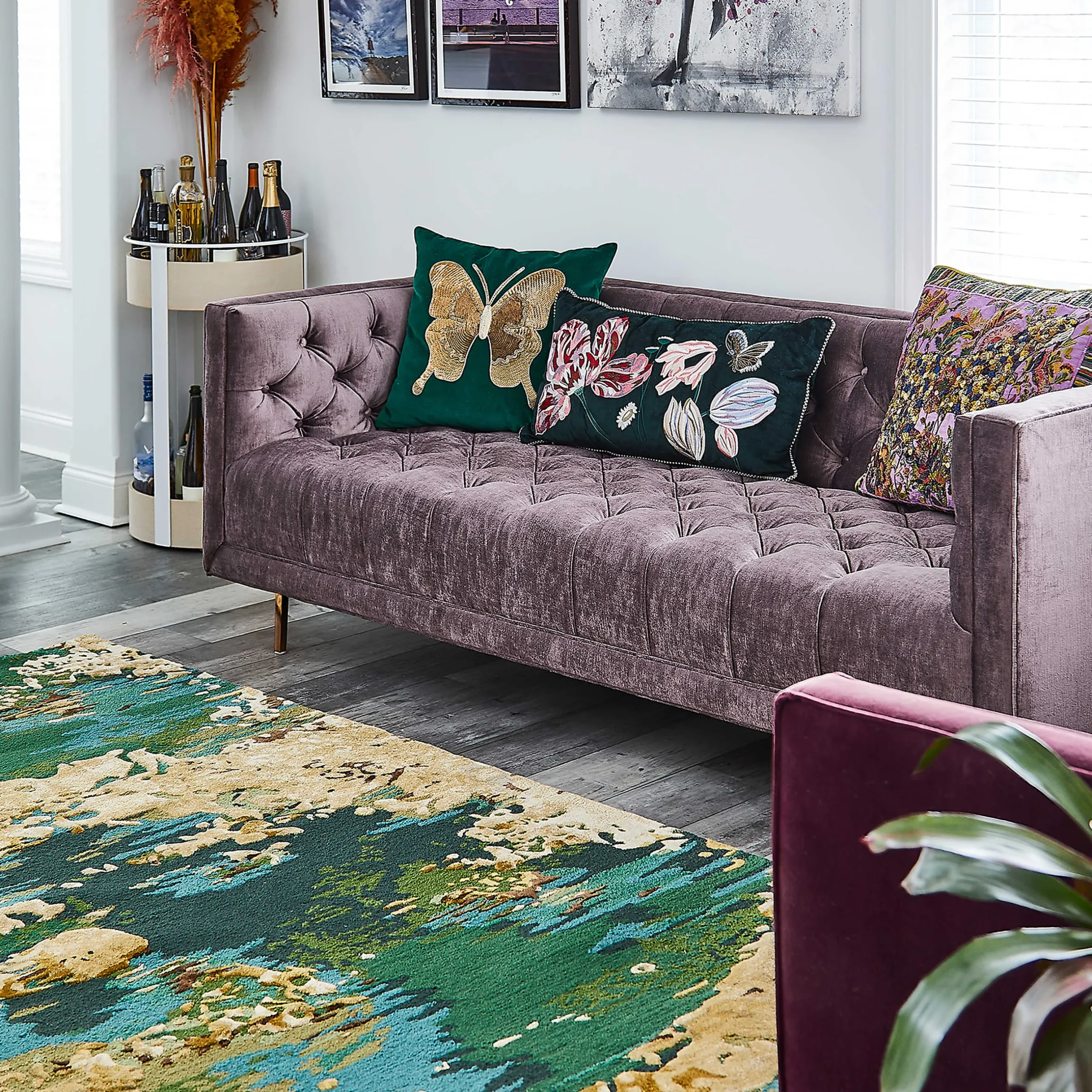 Online MacKenzie-Childs Verdant Dream Rug - 5' X 8'