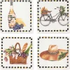 MacKenzie-Childs Vino Alfresco Coasters - Set Of 4