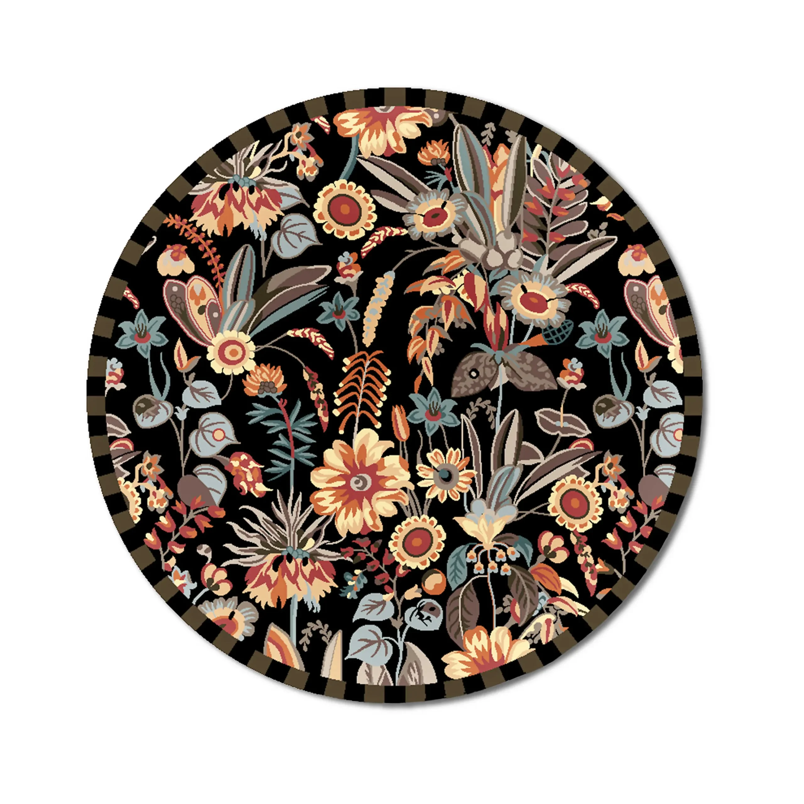 New MacKenzie-Childs Walk In The Woods Rug - 6' Round
