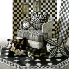 Sale MacKenzie-Childs Westminster Hair On Hide Rug - Black - 6' Octagon