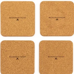 MacKenzie-Childs Wildflowers Cork Back Coasters - Set Of 4