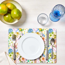 MacKenzie-Childs Wildflowers Cork Back Placemats - Set Of 4