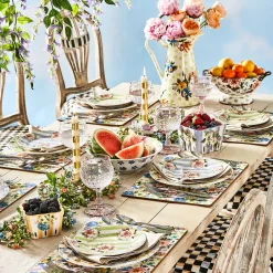 MacKenzie-Childs Wildflowers Cork Back Placemats - Set Of 4