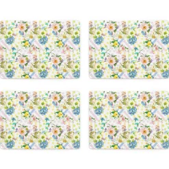 MacKenzie-Childs Wildflowers Cork Back Placemats - Set Of 4
