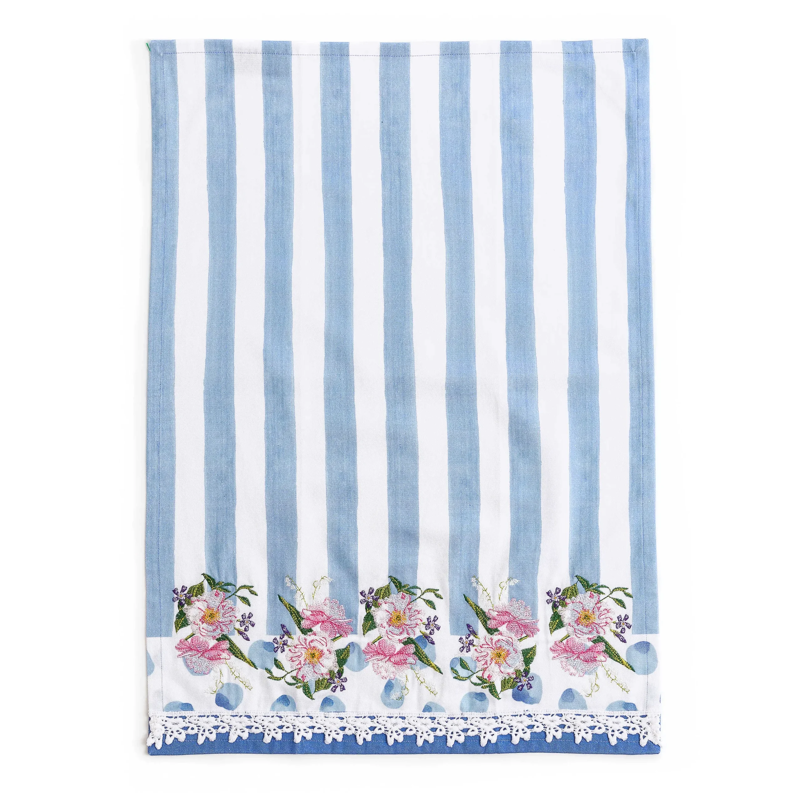Clearance MacKenzie-Childs Wildflowers Dish Towel - Blue