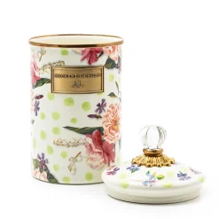 Hot MacKenzie-Childs Wildflowers Enamel Large Canister - Green