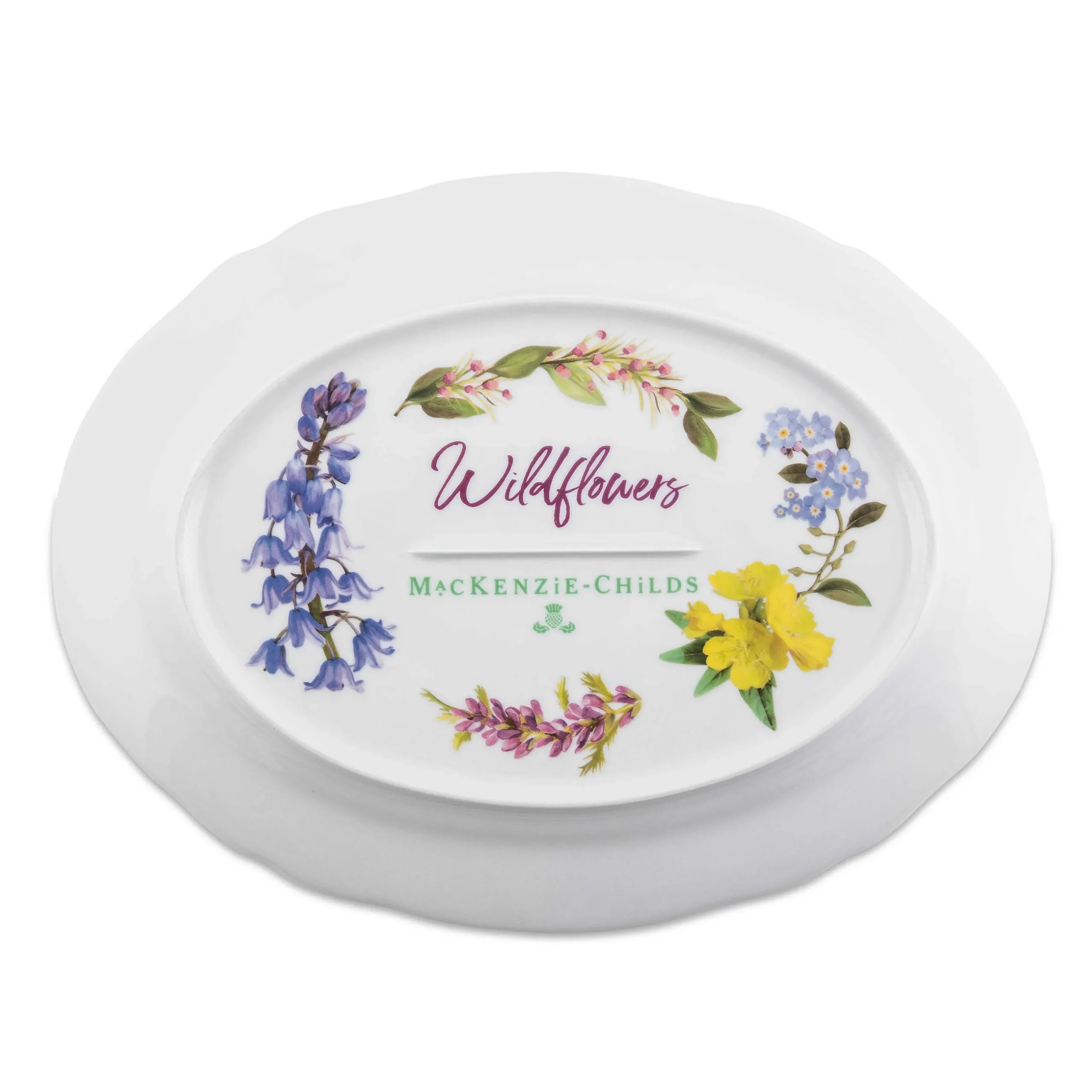 Best MacKenzie-Childs Wildflowers Serving Platter - Blue