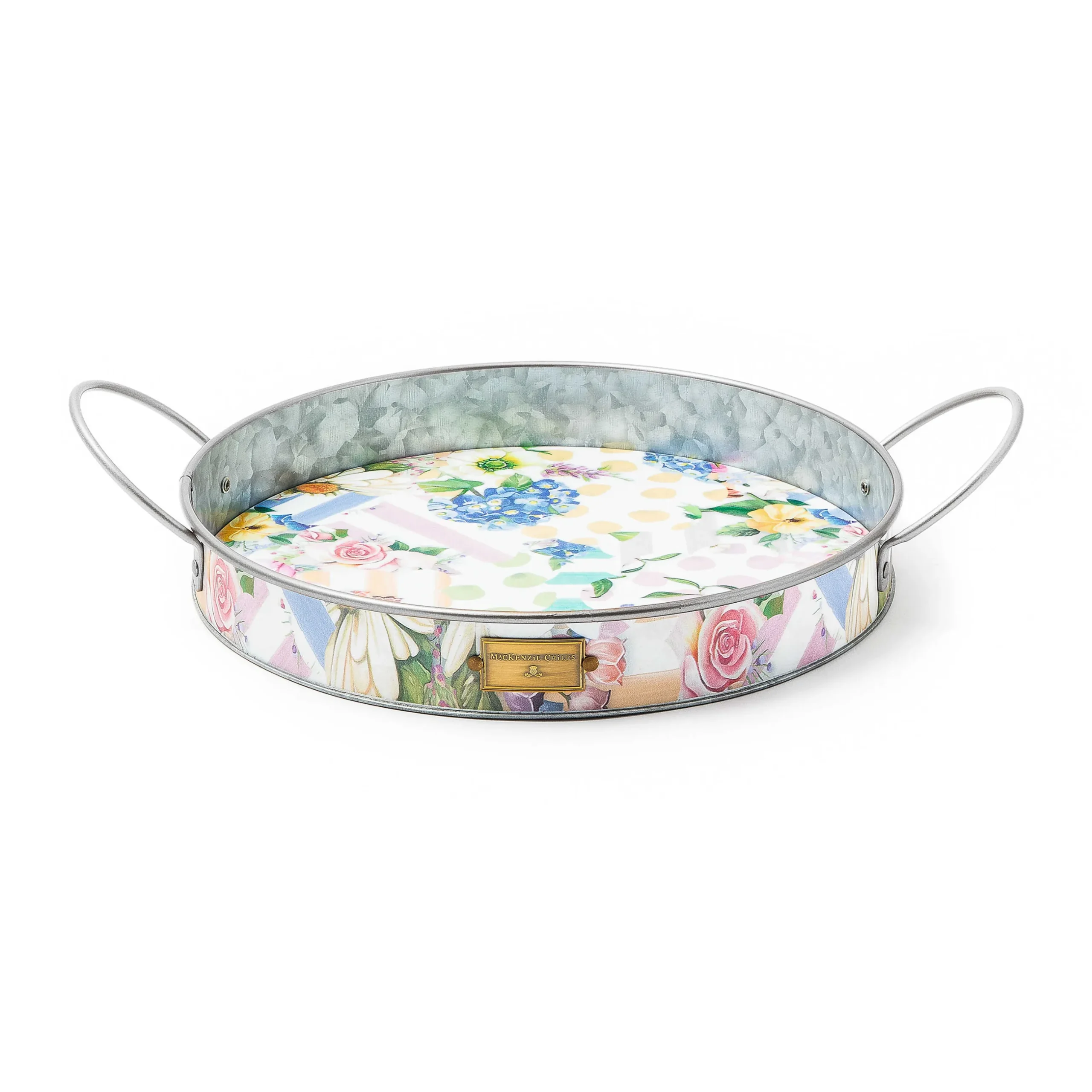 Clearance MacKenzie-Childs Wildflowers Serving Trays - Set Of 2