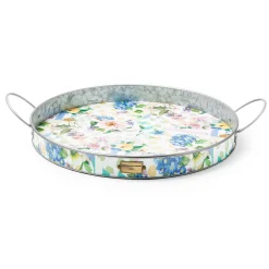 Clearance MacKenzie-Childs Wildflowers Serving Trays - Set Of 2