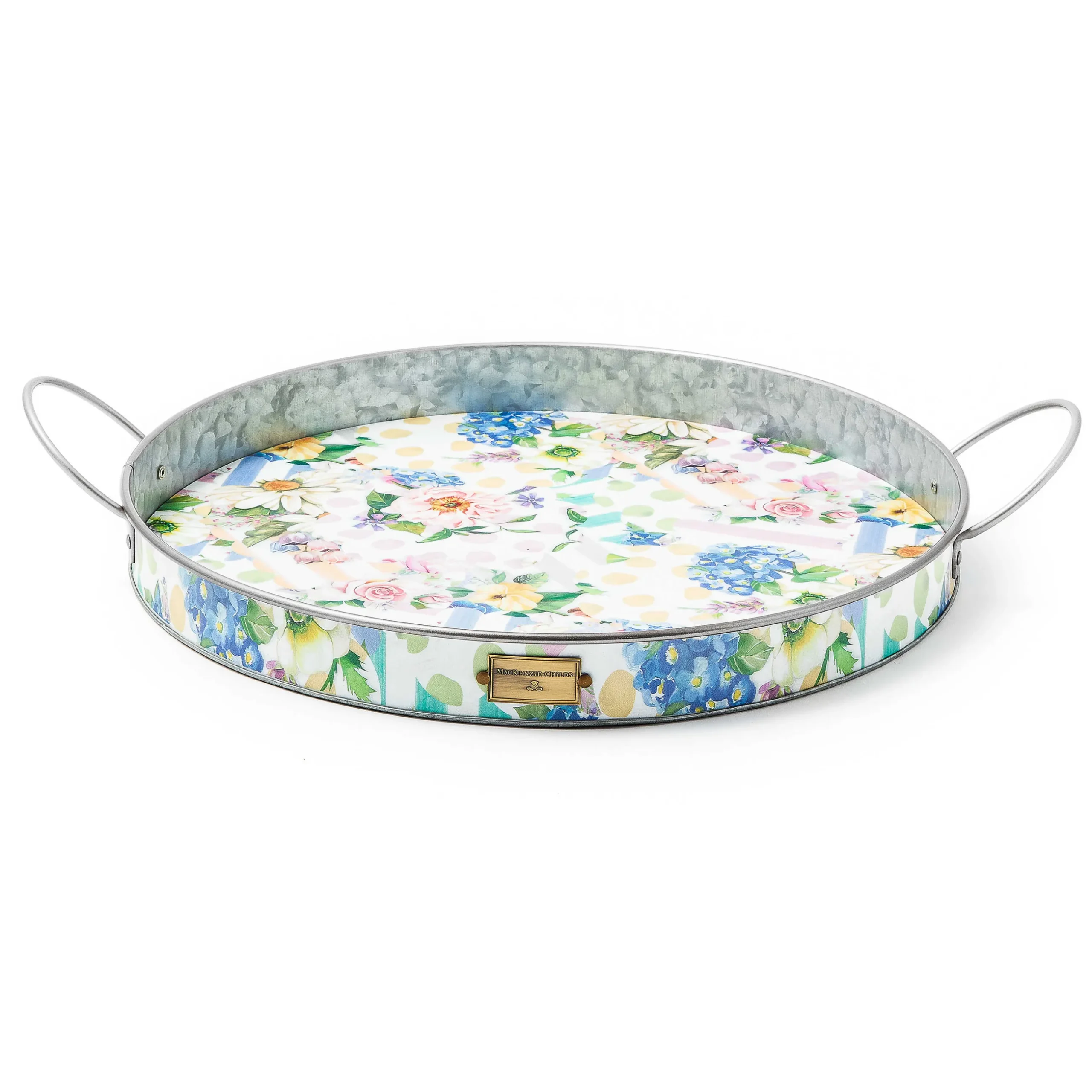 Clearance MacKenzie-Childs Wildflowers Serving Trays - Set Of 2