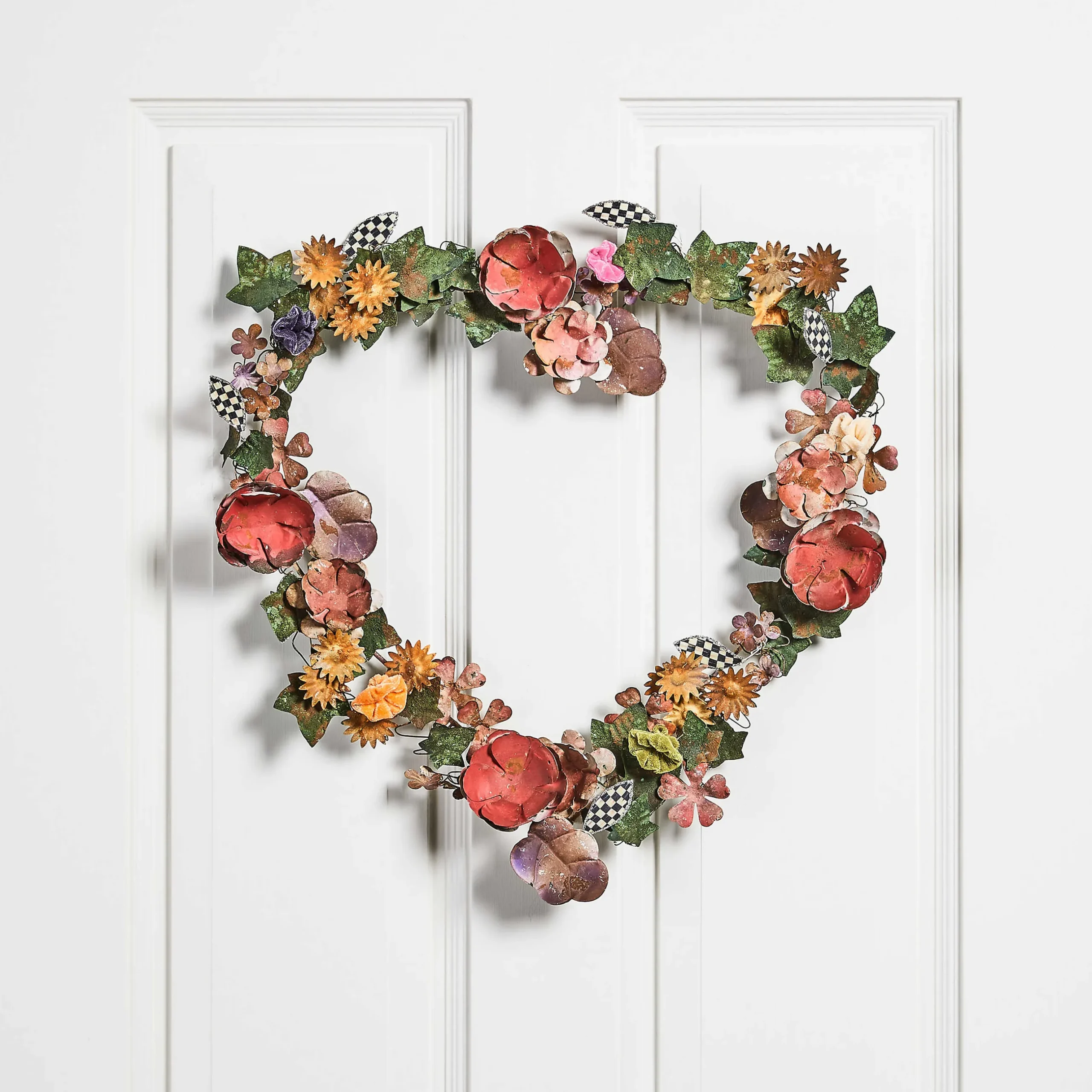 Outlet MacKenzie-Childs Wildflowers Wreath - Heart