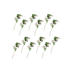 Hot MacKenzie-Childs Wild Rose Spray Bouquet - Cream - Set Of 12