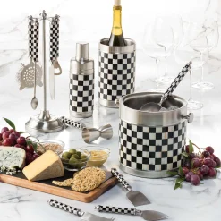 Sale MacKenzie-Childs 3260 Wine Cooler - Courtly Check