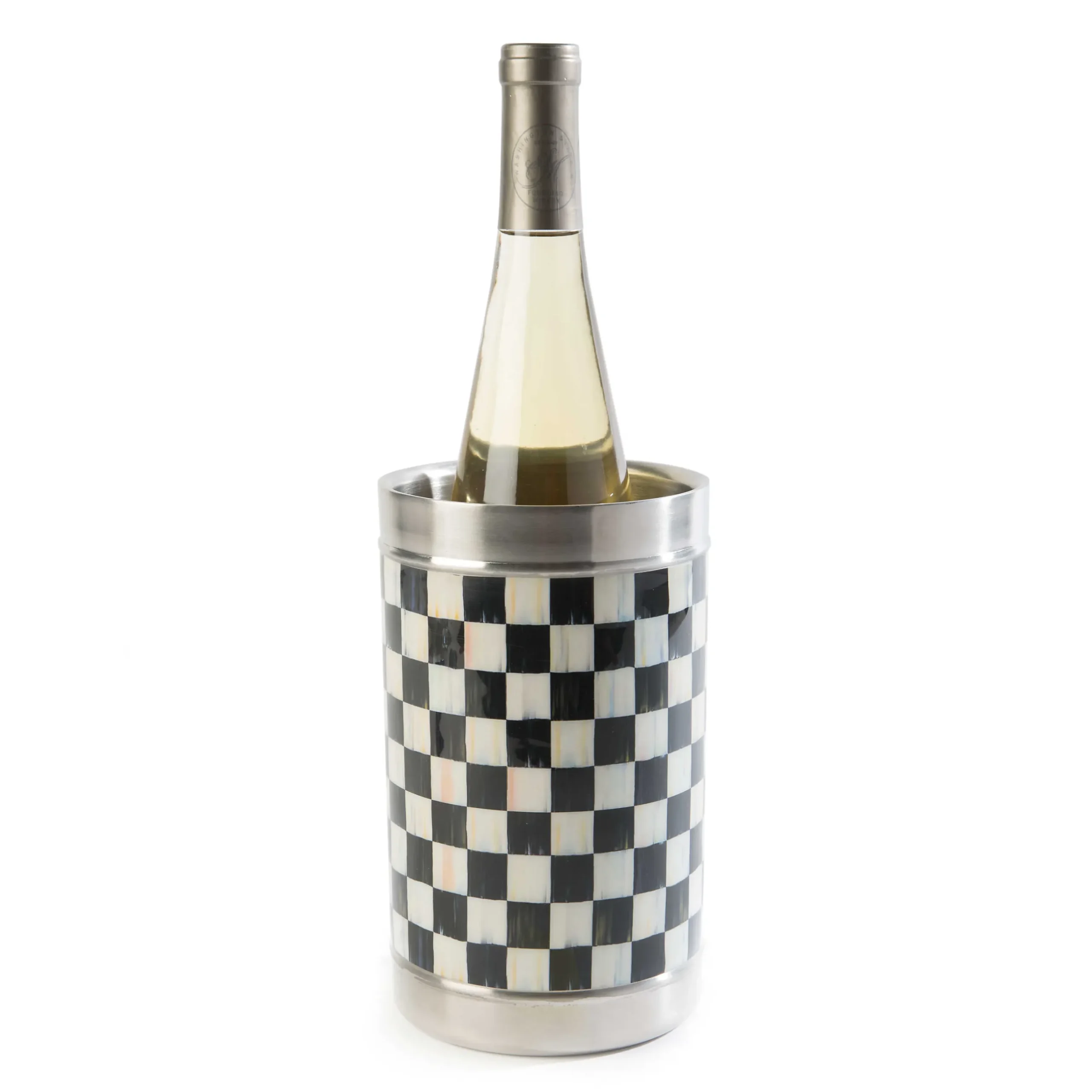 Sale MacKenzie-Childs 3260 Wine Cooler - Courtly Check