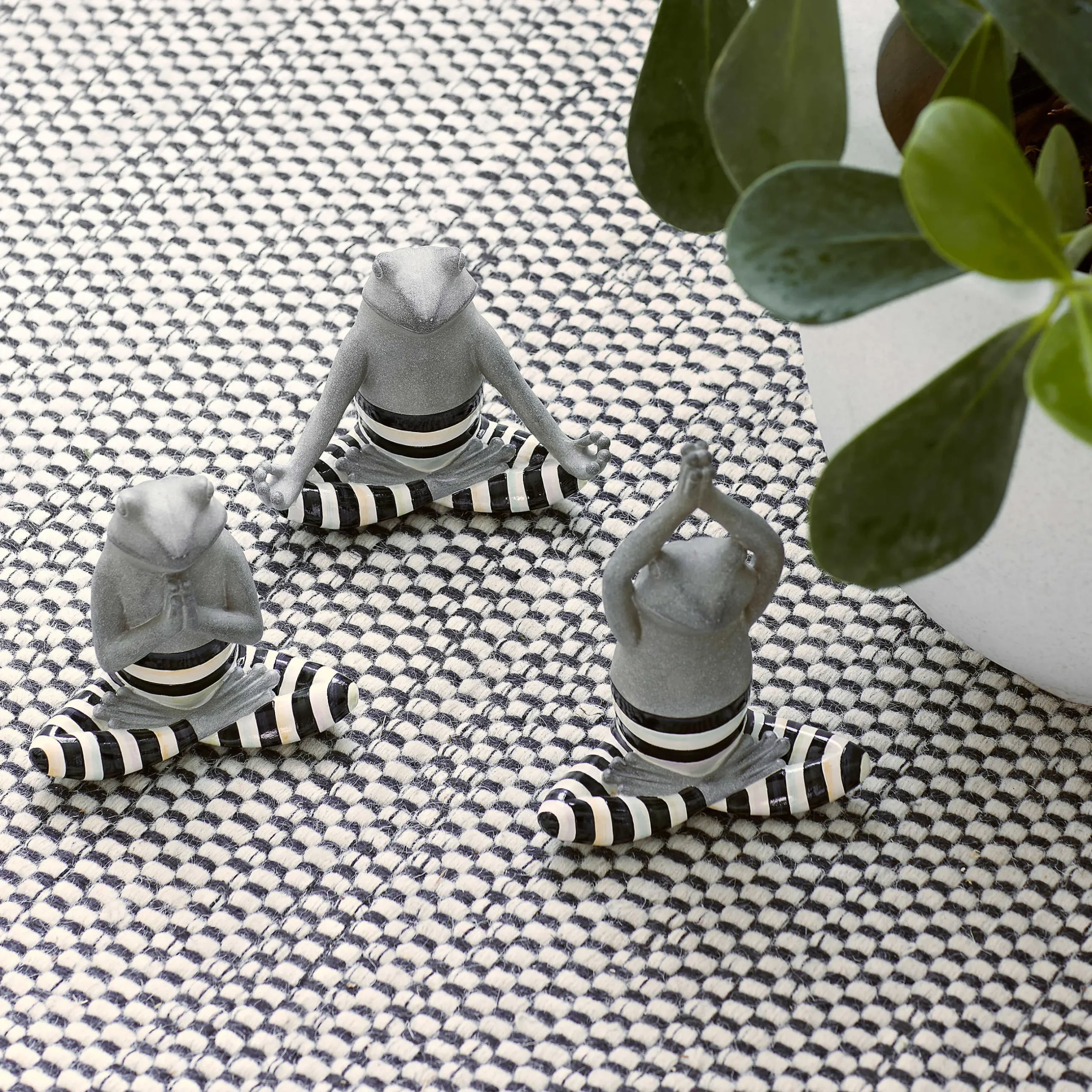 Hot MacKenzie-Childs Yoga Frogs - Set Of 3