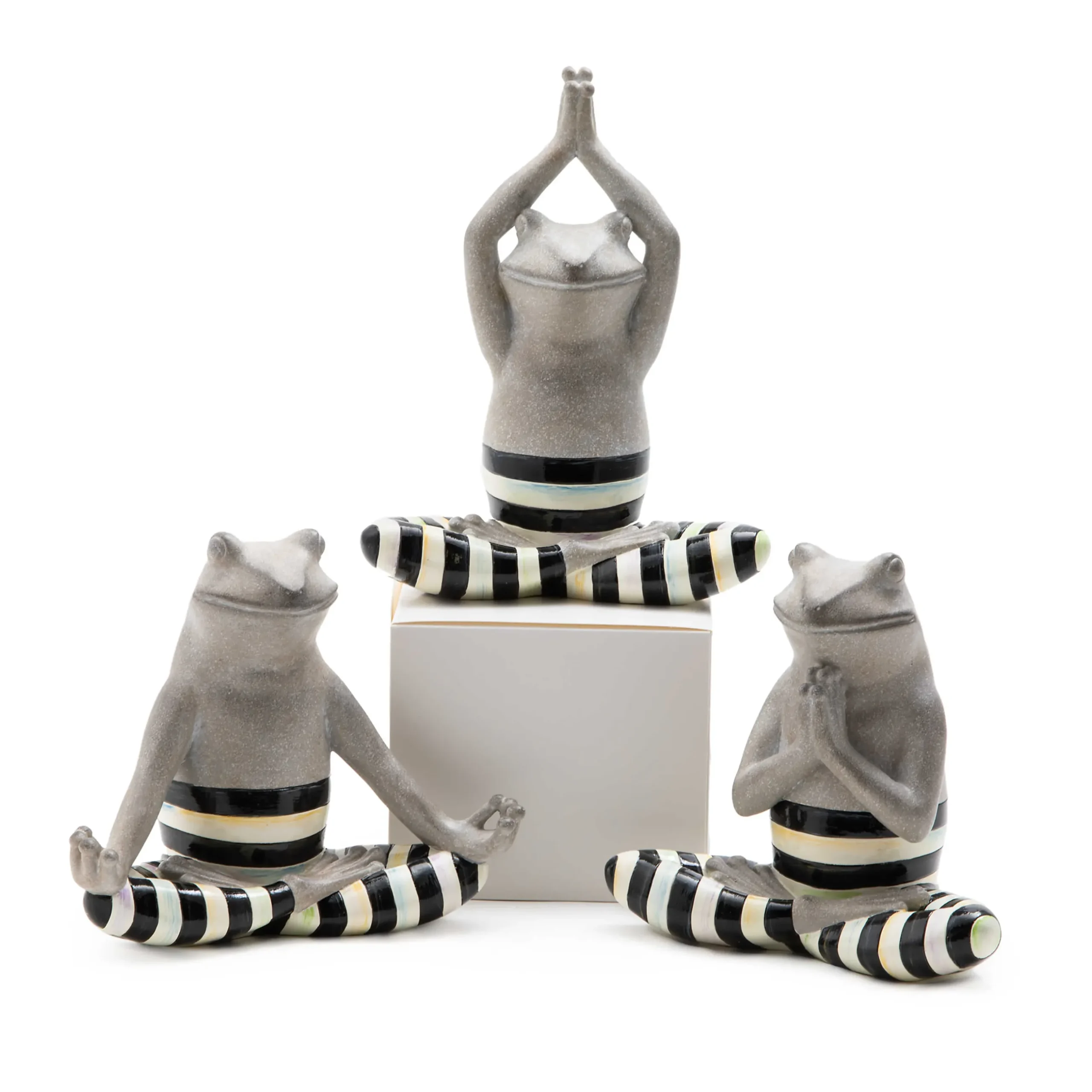 Hot MacKenzie-Childs Yoga Frogs - Set Of 3