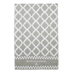 Clearance MacKenzie-Childs Zig Zag Dish Towels - Sterling - Set Of 3