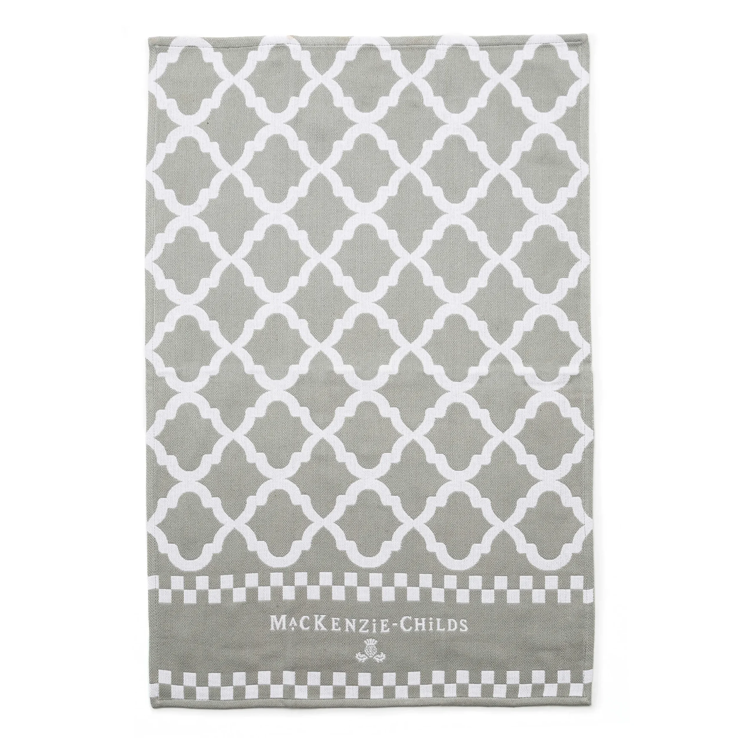 Clearance MacKenzie-Childs Zig Zag Dish Towels - Sterling - Set Of 3