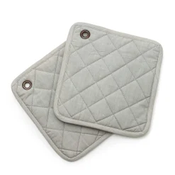 Best MacKenzie-Childs Zig Zag Potholder - Sterling - Set Of 2