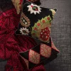 Sale MacKenzie-Childs Zig Zag Throw - Black & Red
